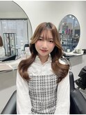 ☆ブリーチ無しカラー☆ベージュカラー☆ケアブリーチ☆久留米☆