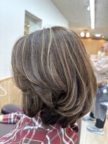 松本平太郎美容室 吉祥寺本店 iNOAカラー×ハイライト アッシュベージュ/30代40代50代60代