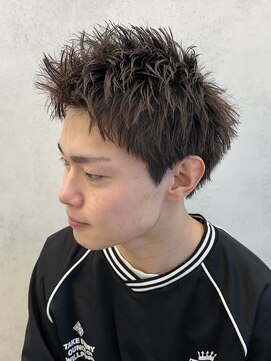 ルースト 西院店(ROOST) スパイキーショート×ブラウンカラー