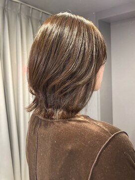 ジアン テラス(GIEN TERRASSE) ミディアムボブレイヤー/レイヤーカット/アッシュブラウン@重里