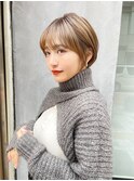 マッシュショート大人可愛いショートボブナチュラルショートボブ