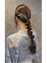 ココア(cocoa)&nbsp;編みおろしヘアアレンジ