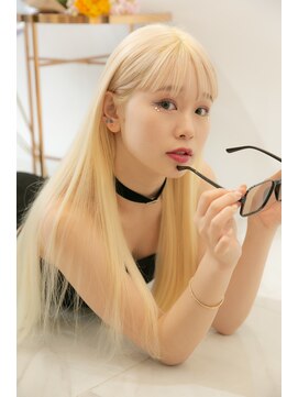 ランテルディ 渋谷(LANTERDIT) ハイトーン/ロング/ストレート/ブリーチカラー/うる艶/美髪