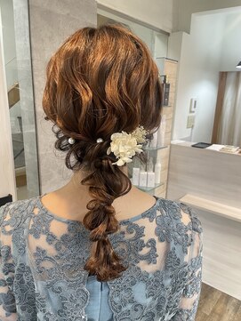 ハイル(KHAIR) お呼ばれ編みおろし♪/梅田美容室/金城二千夏