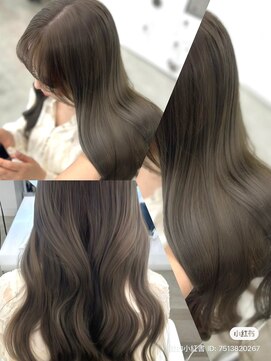 アイシー 表参道(ICY) オリーブグレー◇ブリーチなしダブルカラー