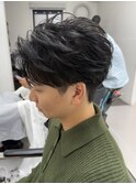 メンズカットパーマ/メンズパーマ/学割U24/センターパート