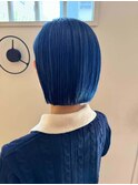 イメチェン/ブルーブラック/美髪/ワイドバング