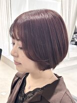 ルイ(ROUIS produced by LUCK 津田沼)&nbsp;ROUIS 津田沼 チェリーレッドショートボブ/大人ショート