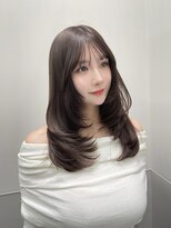 パルス ヨコハマ(PULSE yokohama)&nbsp;ミディアムレイヤーカット/オリーブグレージュ/ハッシュカット