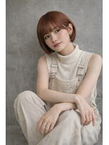 アグ ヘアー ロジェット 松本桐店(Agu hair rojet)&nbsp;耳掛けボブ×ピンクブラウン