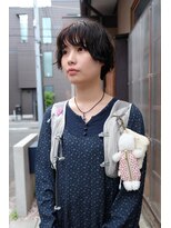 ノフ(knof) ショートヘアショートボブオリーブベージュミニマムショート