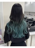 グラデーションカラーバレイヤージュインナーカラー　ryota