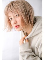 ヘア デザイン ヴェルダ(hair design Verda) 【verda】ホワイトベージュボブ