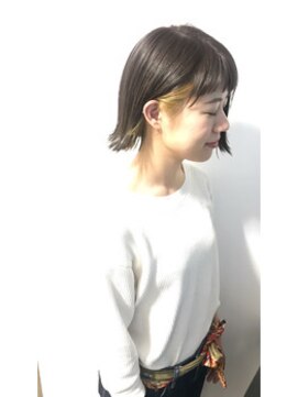 コピーヌ 高田馬場店(Copine) 憧れのブリーチを気軽に☆インナーデザインカラー×ボブディ☆
