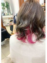 アッシュ 二子玉川店(Ash)&nbsp;パステルピンク×インナーカラー