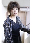 スモーキーアッシュ エアタッチ ベビーライツ　ショートカット