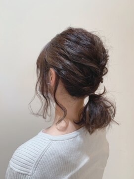 ヘアー デザイナーズ サロン アヴァンセ(HAIR DESIGNER'S SALON AVANCE) ローポニーテールアレンジ♪