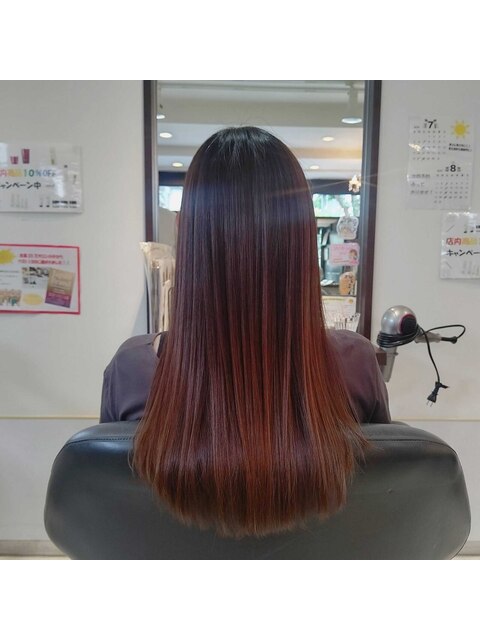 オレンジブラウン/サラサラ艶髪ロング 《相川美緒》