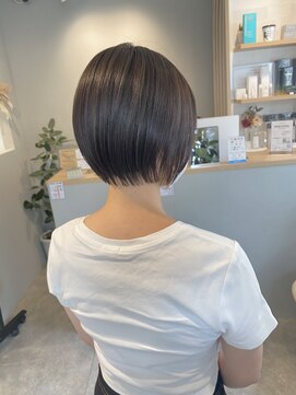 ヴィンスジオ 岐阜駅南(vince gio) ショートボブ/ブリーチなし/ダークグレージュ