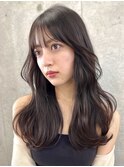ふわっとレイヤー 顔まわり シースルー