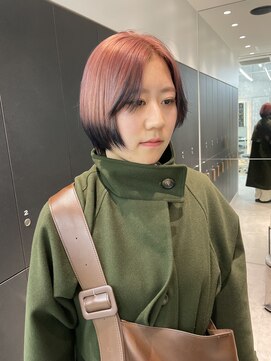 ロンドシエル 横浜(Lond ciel) エンドカラー/裾カラー/デザインカラー/ピンクベージュ