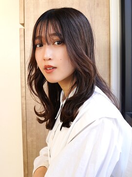 エステージ 日根野店(S-TAGE) くびれレイヤーカット×チョコレートブラウンカラー