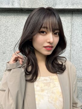レスピア 銀座中央通り店(Respia) 暗髪カラーのくびれセミディ【銀座/有楽町】30代40代50代
