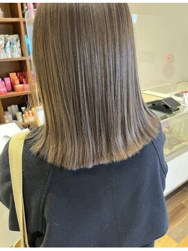 クラップス 杉田店(CLAPS) 切りっぱなし/イルミナカラー/ミルキーベージュ/ストレートヘア
