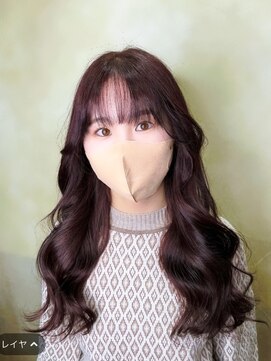 びゃんびゃん 江端店 似合わせカット/ダークアッシュ/大人ガーリー/ダブルカラー/美髪