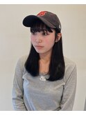 キャップとヘアスタイル