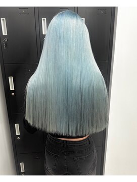 ベレーザシェルト(Beleza scelto) 7543ニュアンスカラーブルージュブルーシルバーレイヤーロング