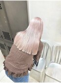 ホワイトラベンダーピンクカラーペールカラーホワイトカラー艶髪