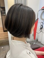 ウイ バイ ファースト 北四番丁店(u'i by first)&nbsp;レイヤーボブ/ハイライト/黒髪/頭皮に配慮して明るく