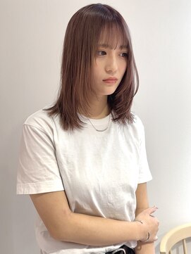 ヨーク(YOKE) 【YOKE】ミルクティーベージュ縮毛矯正髪質改善ヘーゼルベージュ