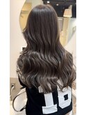 【ミルクティーグレー&レイヤーカット】《福岡透明感カラー》