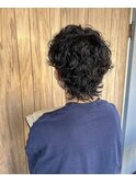 メンズウルフパーマ