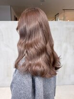 アイティーバイアルバム 下北沢店(IT by ALBUM)&nbsp;ウェーブミディアム似合わせカットマロンベージュ_ba536671