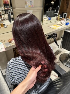 ニュートン(NEWTON) チェリーレッド20代30代髪質改善ハイライトインナーカラー立川