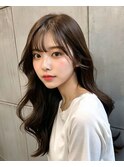 銀座/銀座駅/韓国/レイヤーカット/顔周り/前髪カット/ストレート