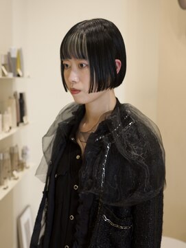 ネロ ヘアサロン ネイビー 渋谷(NERO HAIRSALON NAVY) 【木田琴美】デザインカラー　ボブ　前髪あり