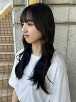 カスタード(Custard ushiwakamaru)&nbsp;ネイビーブルー インナーカラー