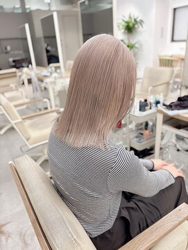 モリオフロムロンドン 大宮店(morio from London) 【坪井】ケアブリーチ ×ホワイトミルクティー