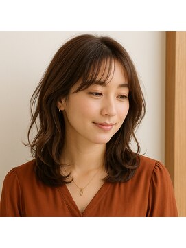 スープレックス ヘアーデザイン(SOUPREX HAIR DESIGN) ミディアムレイヤーデジタルパーマ　20代 30代 40代 50代 60代