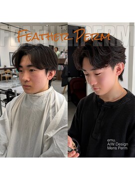 エミュ(emu.) 大人冬メンズニュアンスパーマ