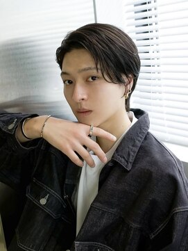 毛流れセンターパート