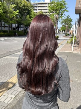 エン 四街道店(en) ピンクブラウン×ダブルカラー［ブリーチなし/韓国/四街道］