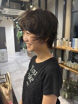 ラトリエ(L'Atelier)&nbsp;マッシュショート/ニュアンスパーマ/前髪あり