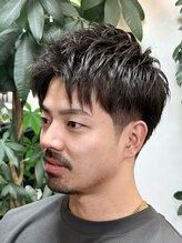 ミスターベイビー(Mr.BABY) アップバング/ツーブロック/大人メンズヘア/ビジネスヘア