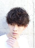 マッシュコンマヘアツーブロックツイストパーマスパイラルパーマ