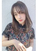 グレージュの大人かわいいワンカールセミディ♪藤沢